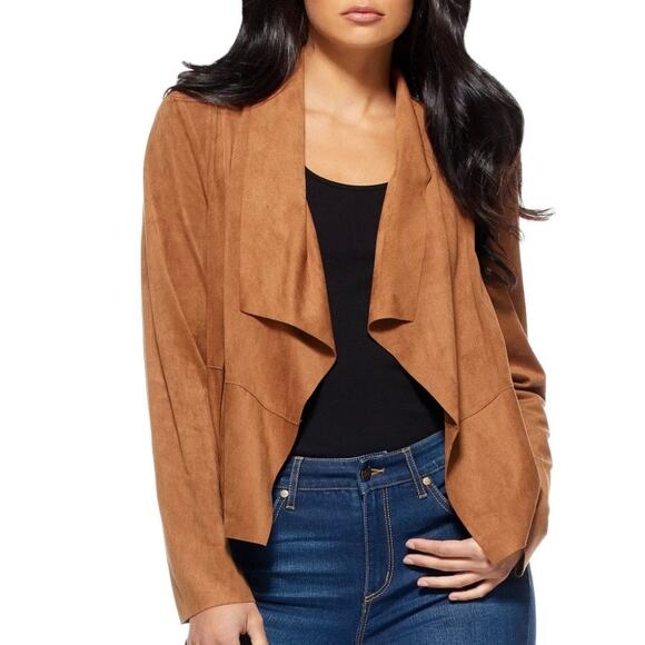 Sofia Vergara Women's Camel Moto Single-Breasted Jacket Size Large - Picture 1 of 9